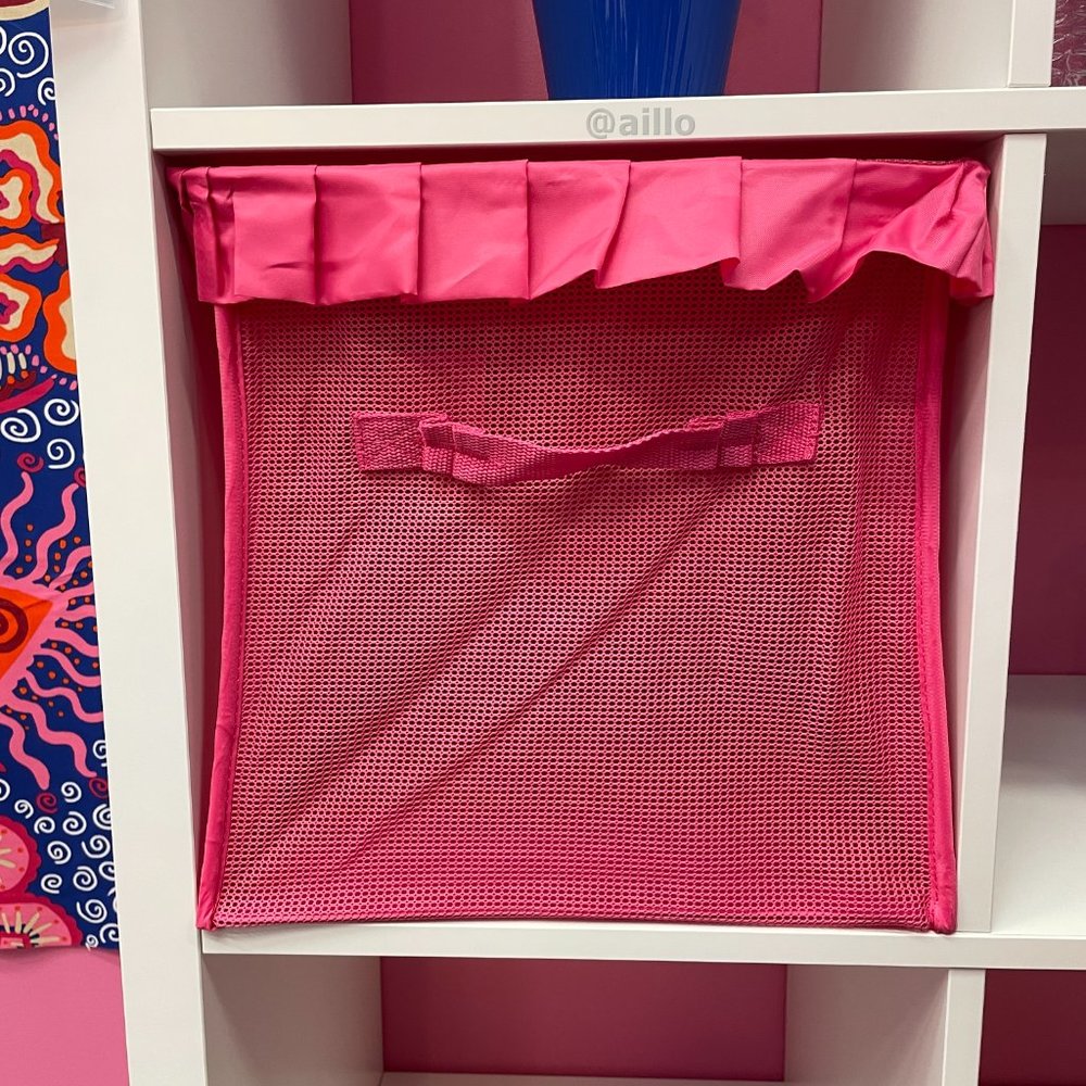 IKEA KARISMATISK Box, foldable pink 13x13x13 "